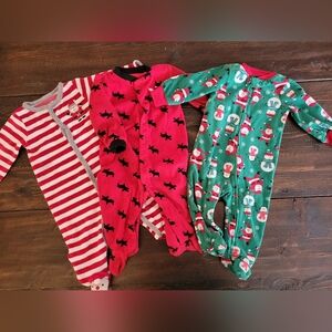 Carter's Kids Pajamas Set - Red, Green, White